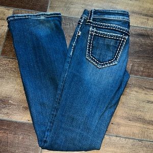 Miss Me Stitched Pocket Bootcut Jeans Size 28